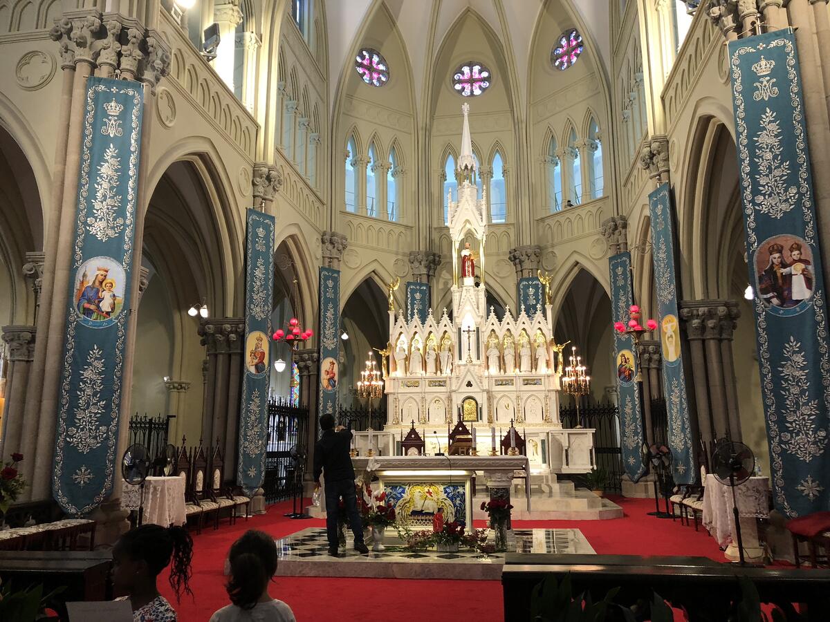 Inside Saint Ignatius Cathedral