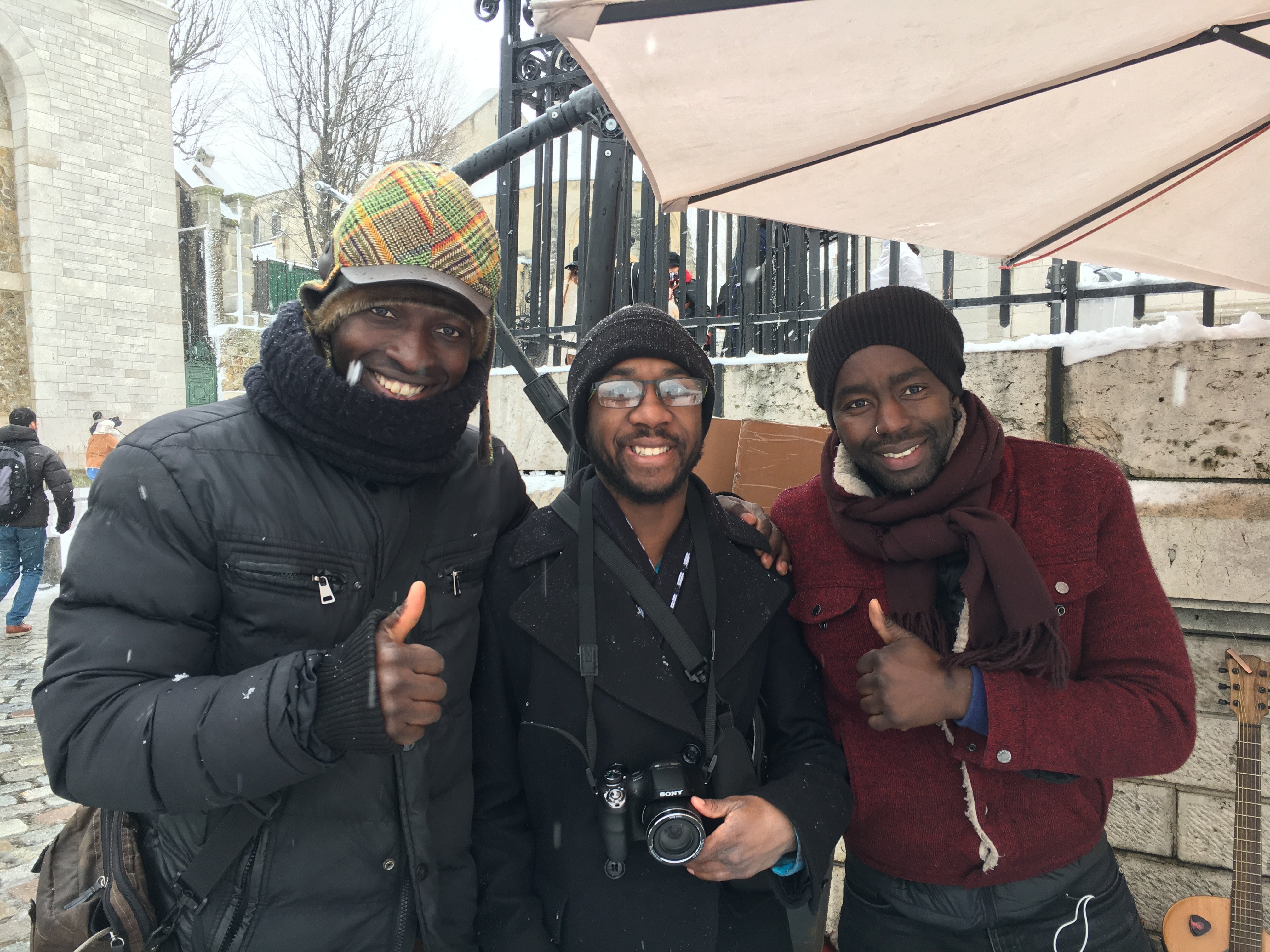 Floyd with friends in Paris