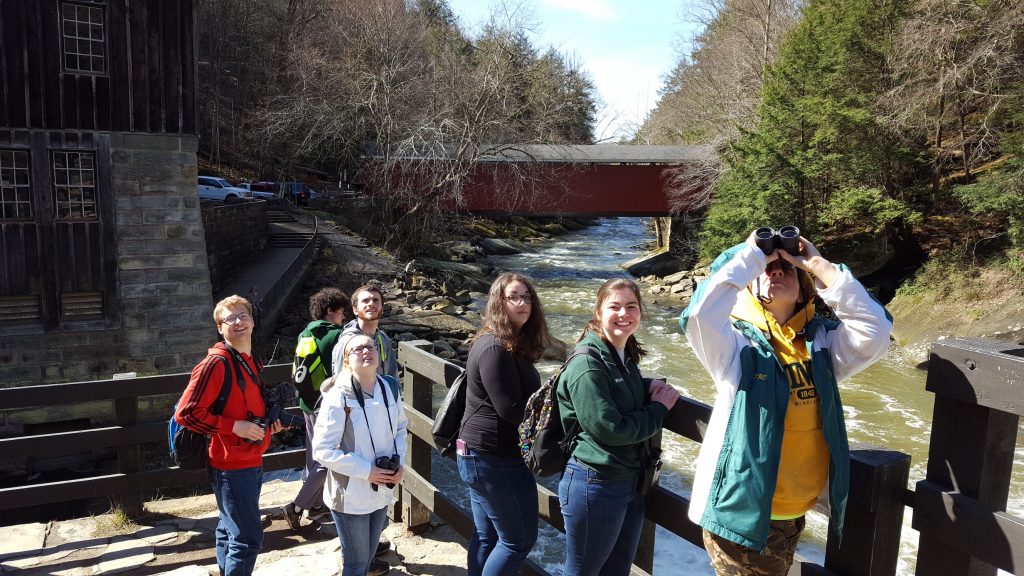 Ornithology class at Moraine